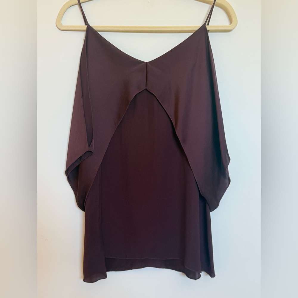 Bailey 44 Plum V-Neck Overlay Top